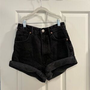 Zara Black Jean Shorts for Women